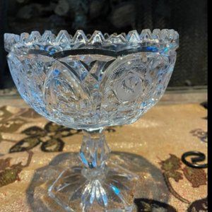 Vintage handcut compote/fruit bowl